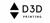 D3D PRINTING logo