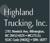 Highland Trucking Inc. logo