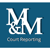M&M Court Reporting Service logo